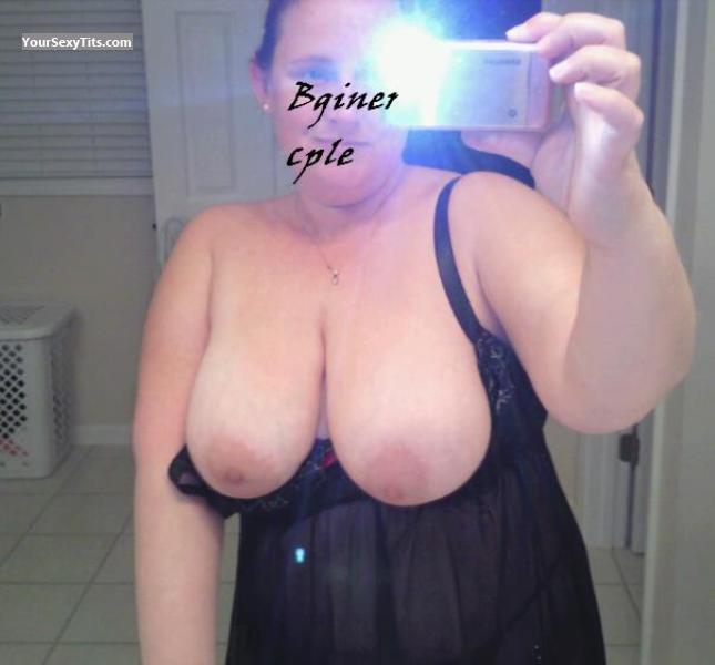 Tit Flash: My Very Big Tits (Selfie) - Mrs. Bginercpl from United States
